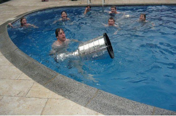 NHL - Agree? Having Lord Stanley's Cup at your pool party would