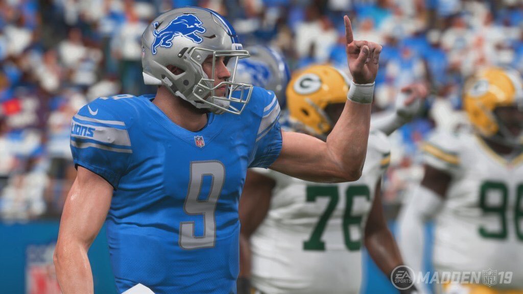 EA gives Matthew stafford a rating of 75 overall… meaning he isn't
